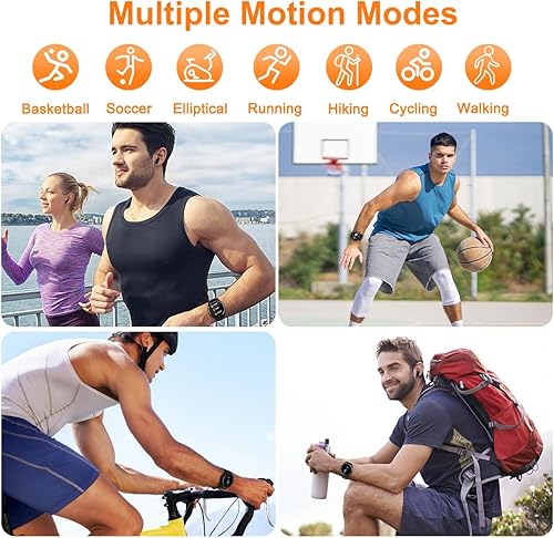 Miniatura 7 de VOVOAEWACH Reloj inteligente con auriculares, reloj de fitness redondo de 1.32 pulgadas, reloj Bluetooth 2 en 1 con paso, calorías, monitor de