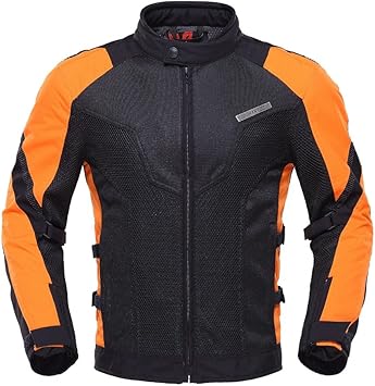 orange mesh motorcycle jacket