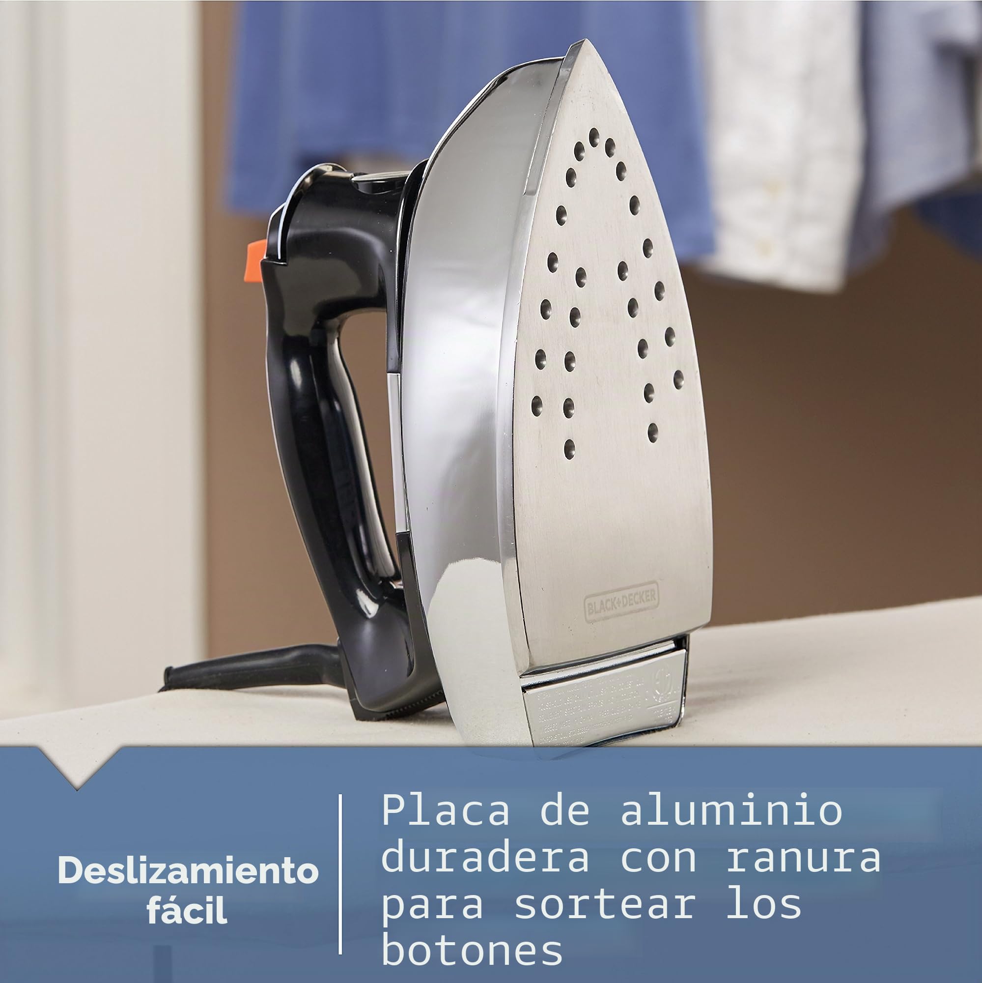 WEPMMJ The Classic Iron Dry & Steam iron Negro - Plancha (Dry & Steam iron, Negro)