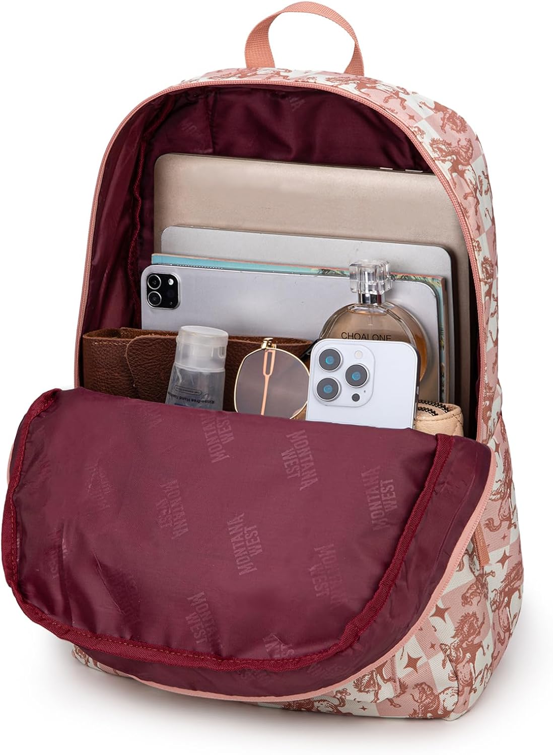 Montana West Backpack for Women Men 2 PCS Lightweight College Bookbags Casual Daypack Backpacks for Commute & Travel - Image 4