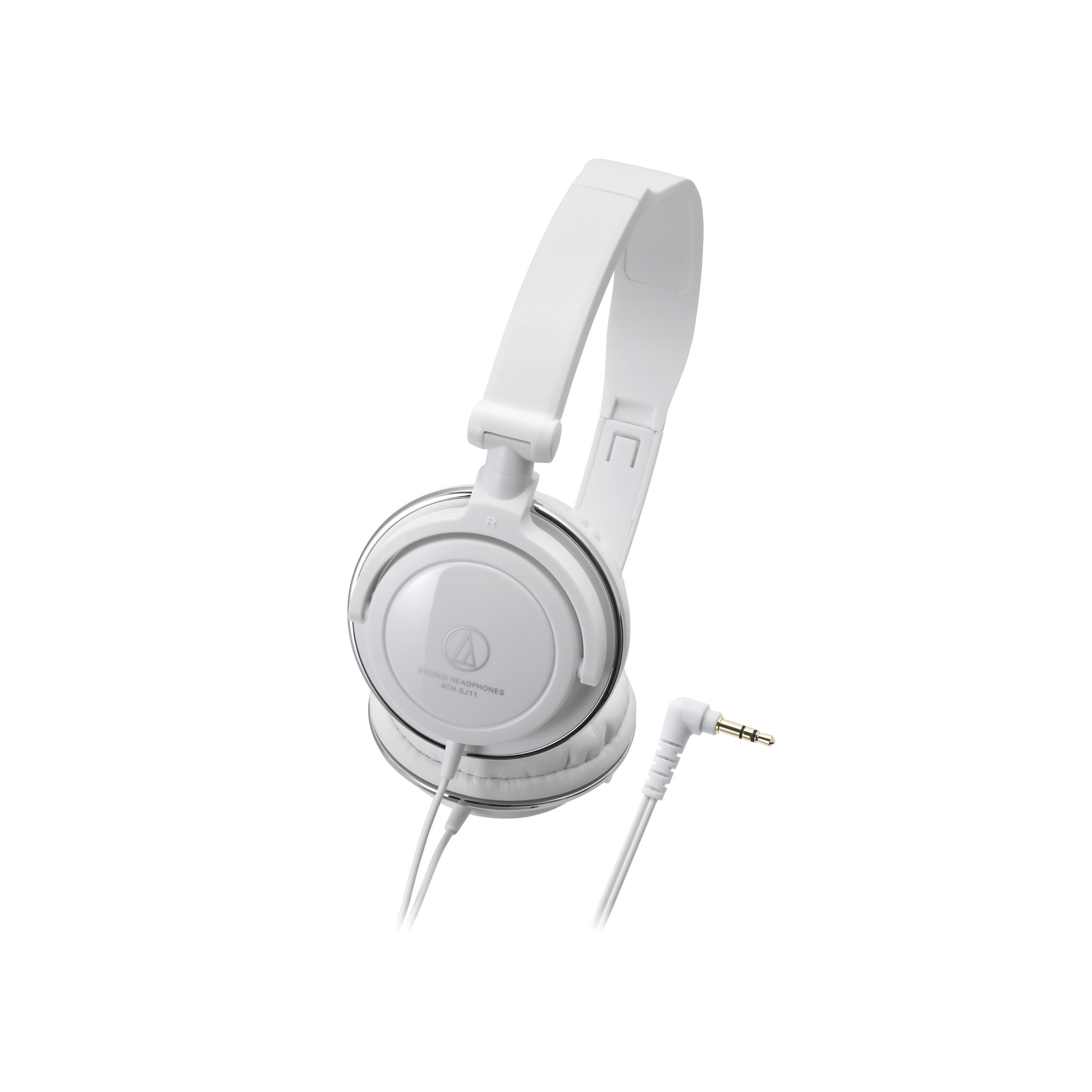 Audio-Technica ATH-SJ11 SonicFuel Closed-Back Dynamic On-Ear Wired Headphones, White