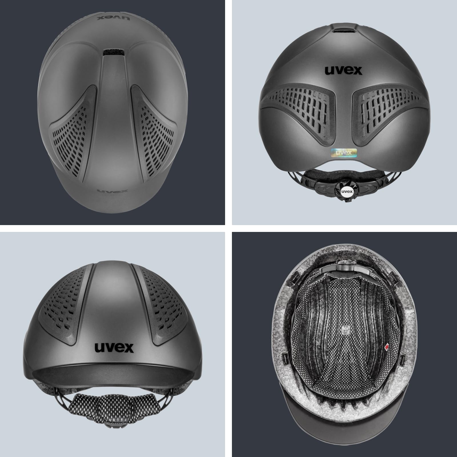 uvex exxential III Casque d'équitation léger Ajustement Individuel