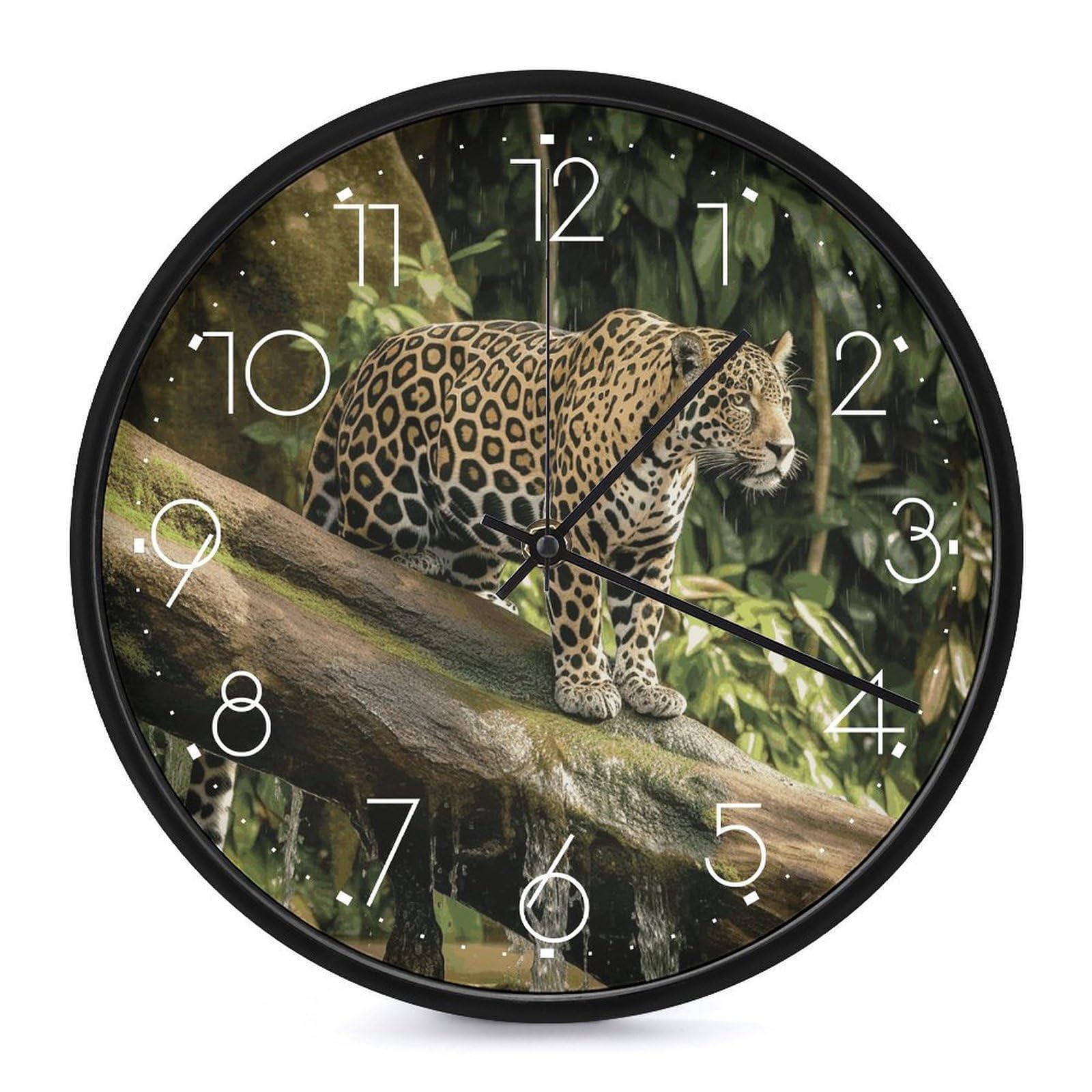 Horloge murale chat sans tic-tac : oubliez le bruit avec ce cadran de 25cm