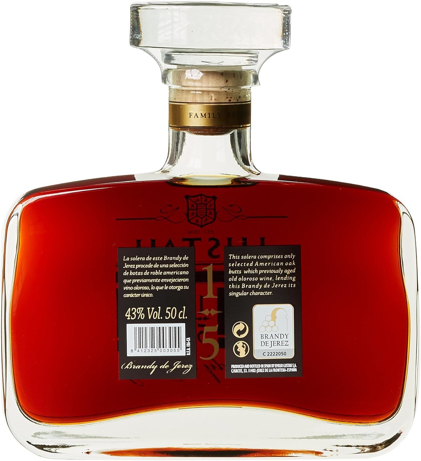 Lustau Brandy de Jerez Solera Gran Reserva Family Reserve (1 x 0.5 l)