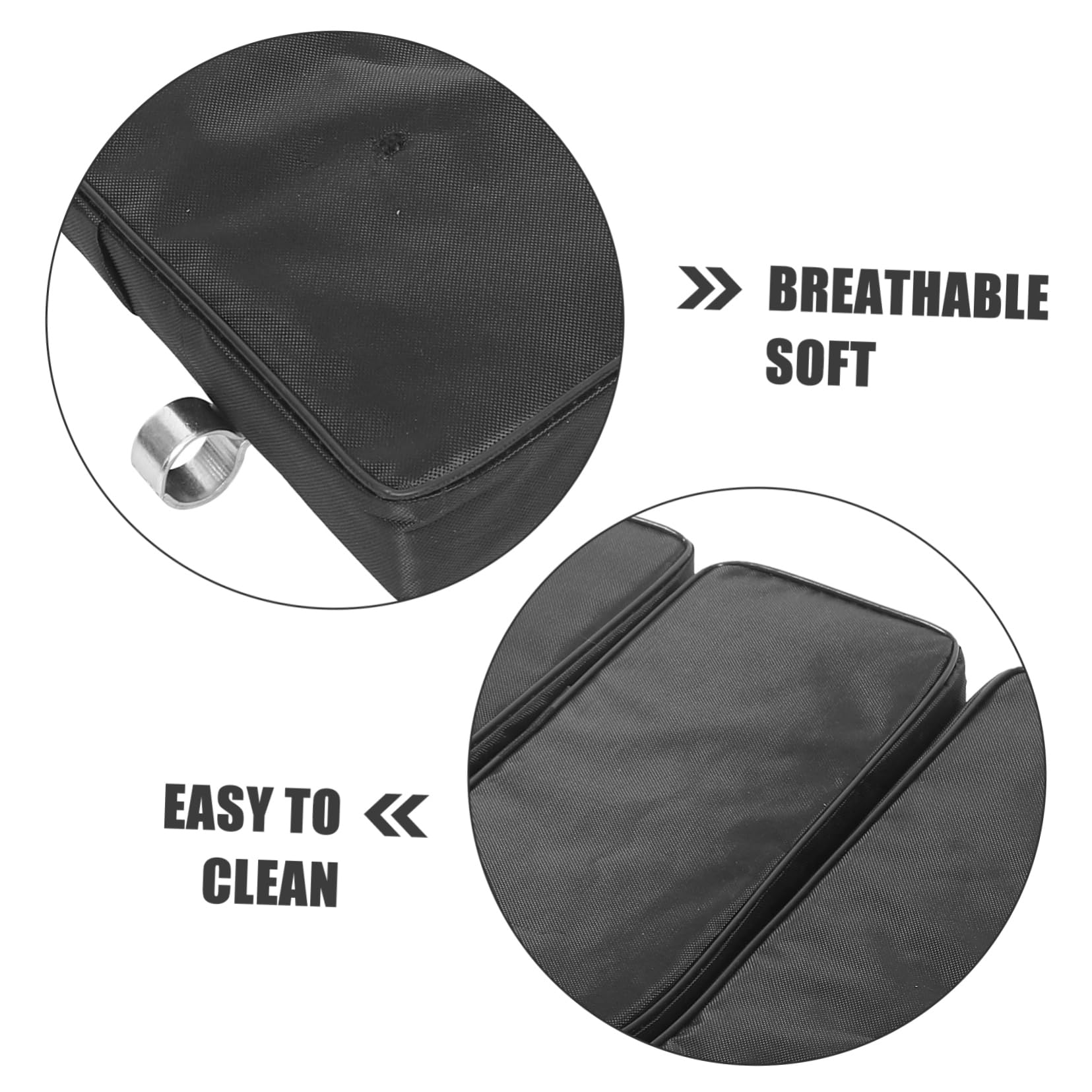 Almohadilla de Asiento para Silla de Ruedas Negra de Esponja y Cuero | Transpirable y Portátil, Repuesto Flexible para Uso Diario, Diseño Cómodo para Usuarios de Silla de Ruedas