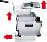 Tefal Oleoclean, Friteuse semi-professionnelle compacte, Capacité 2 L d'huile, Hublot de contrôle, Filtration de l'huile, Nettoyage facile, Thermostat réglable, FR701616 - 6