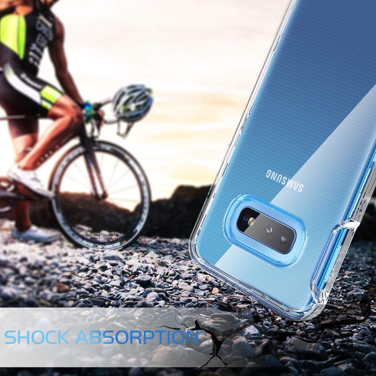 BENTOBEN Galaxy S10e Case Clear, 3 in 1 Heavy Duty Full Body Shockproof Rugged Hard PC Cover Soft TPU Bumper Three Layer Durable Slim Protective Phone Cases for Samsung Galaxy S10e, Crystal Clear