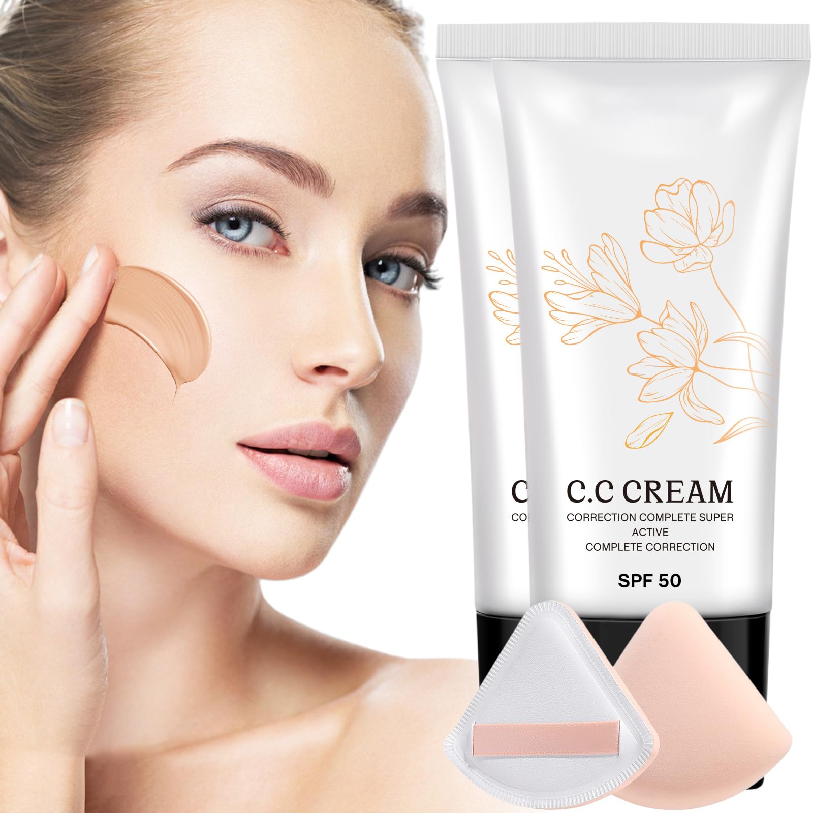 Amazon.com: Korean CC Cream with SPF 50 for Older Women, Korean