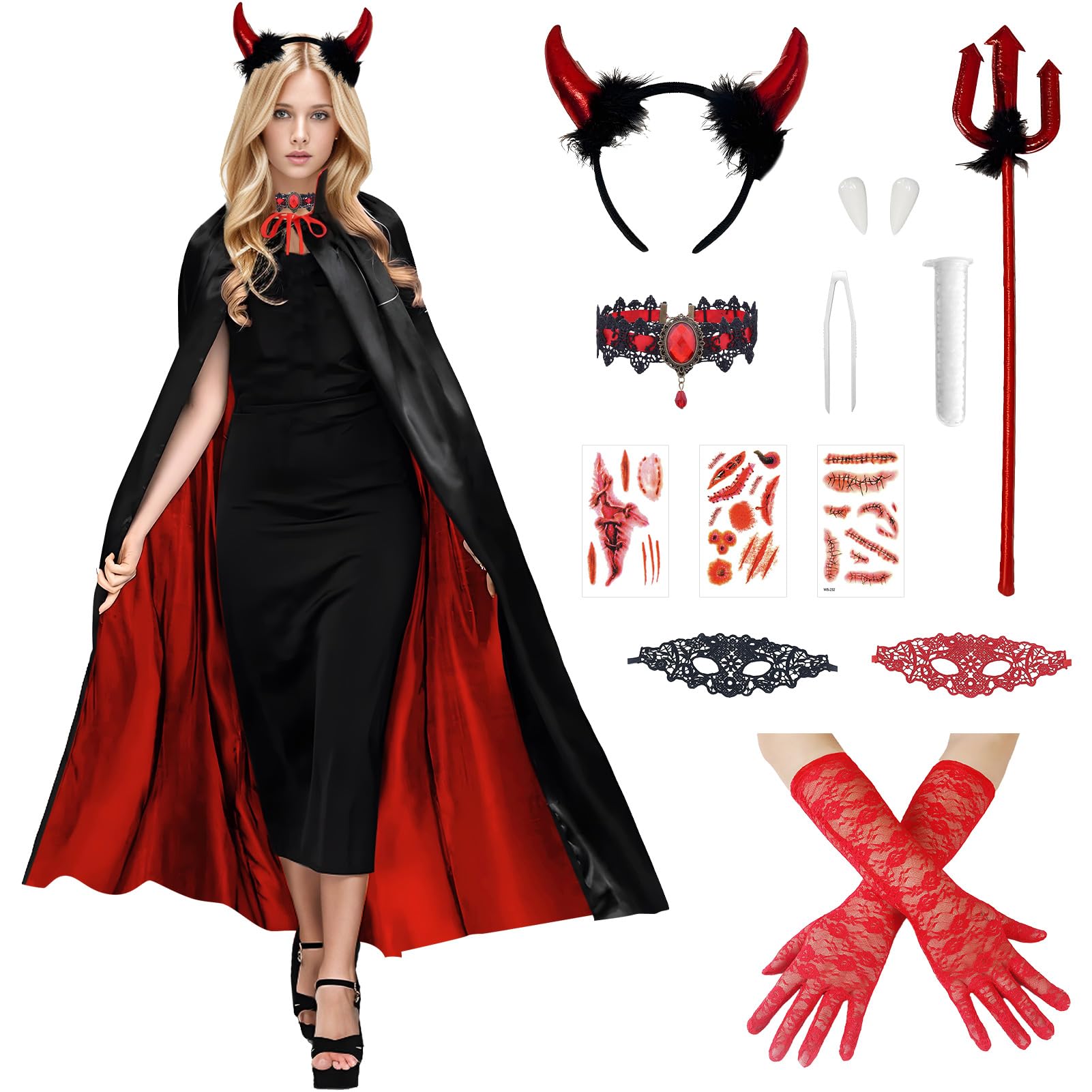 Alaiyaky Halloween Vampire Costume (Style A, F)