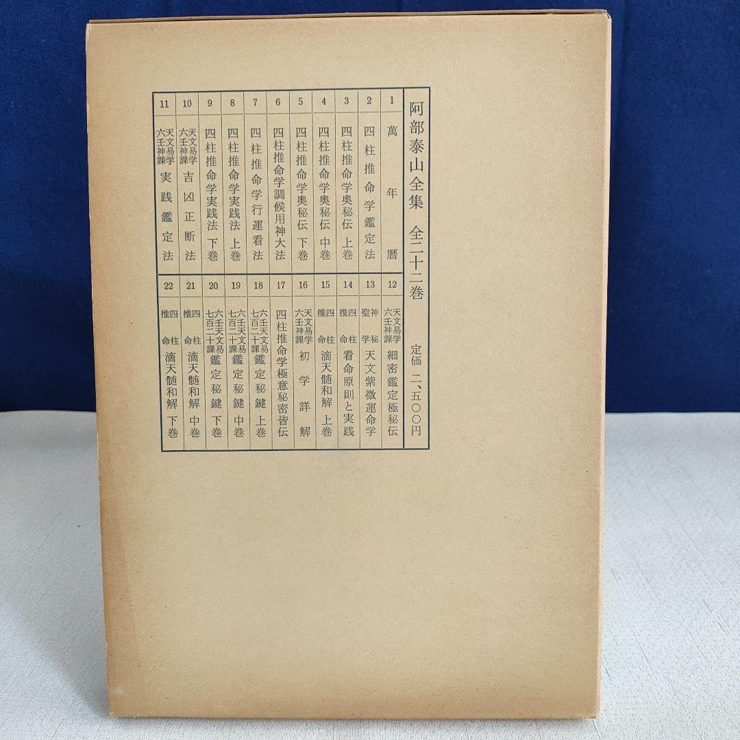 阿部泰山全集 の天文易学六壬神課4巻セット　五行易　易学　易占　断易　四柱推命 阿部泰山全集 の天文易学六壬神課4巻セット 五行易 易学 易