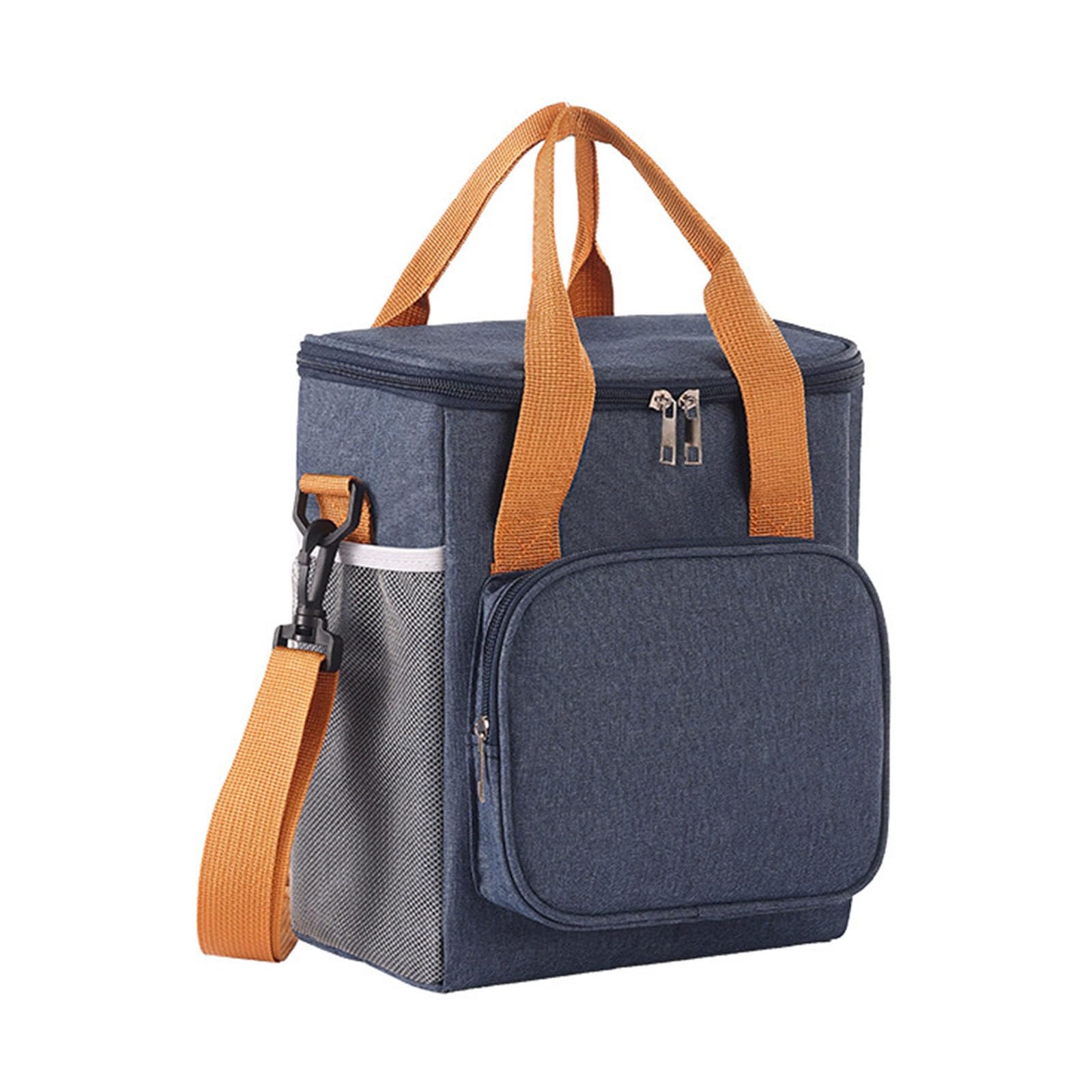 Mekalero Layer Insulation Lunch Bag Waterproof Food Container with Removable Strap Leakproof Meal Box for Students Leakproof Lunch Box