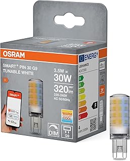 OSRAM Smart+ WiFi Special Pin CL 30 LED Lamp with Retrofit Plug Socket G9, 3.5 W, 320 lm, 2700 K to 6500 K, White Light Fu…
