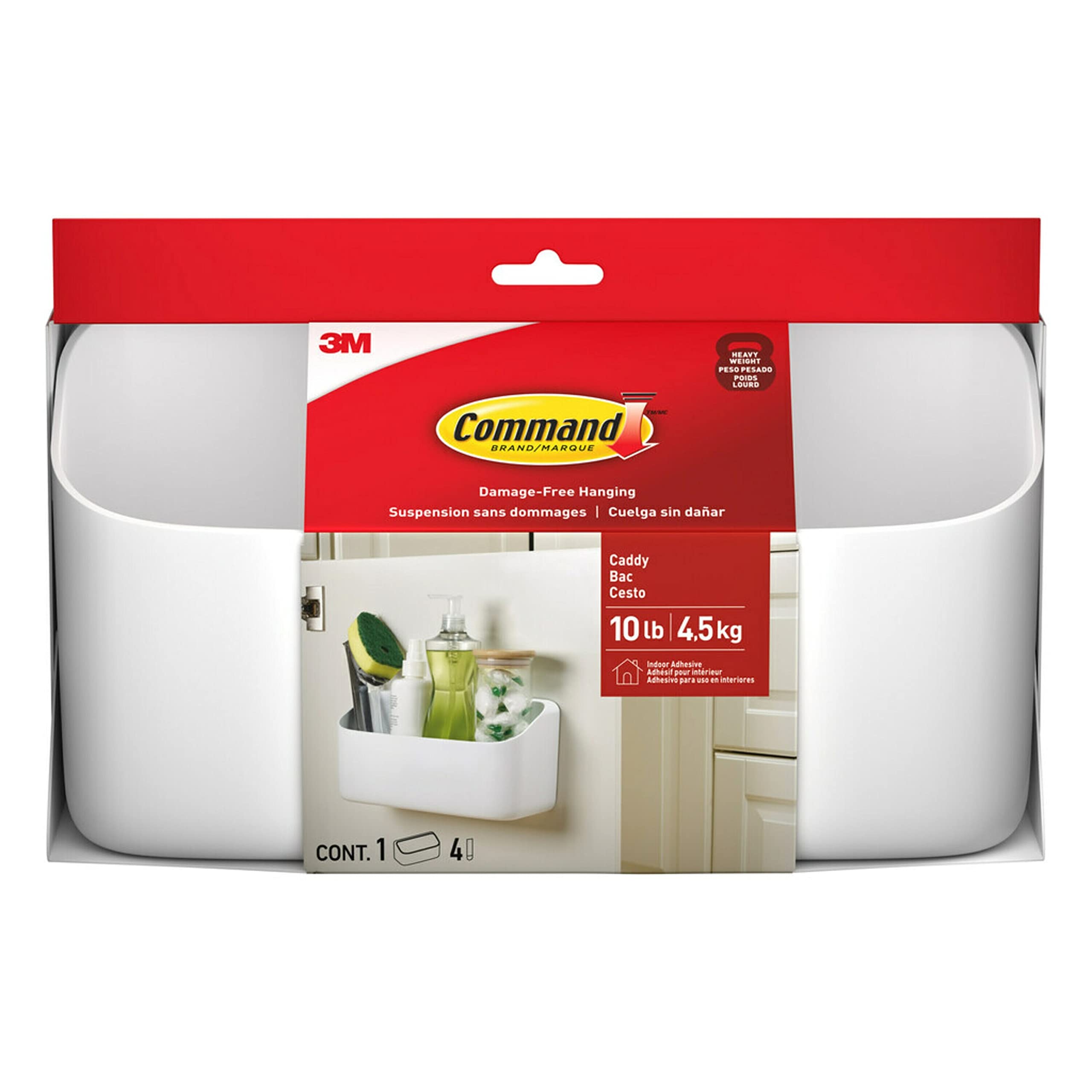 Command Caddy, Small, White
