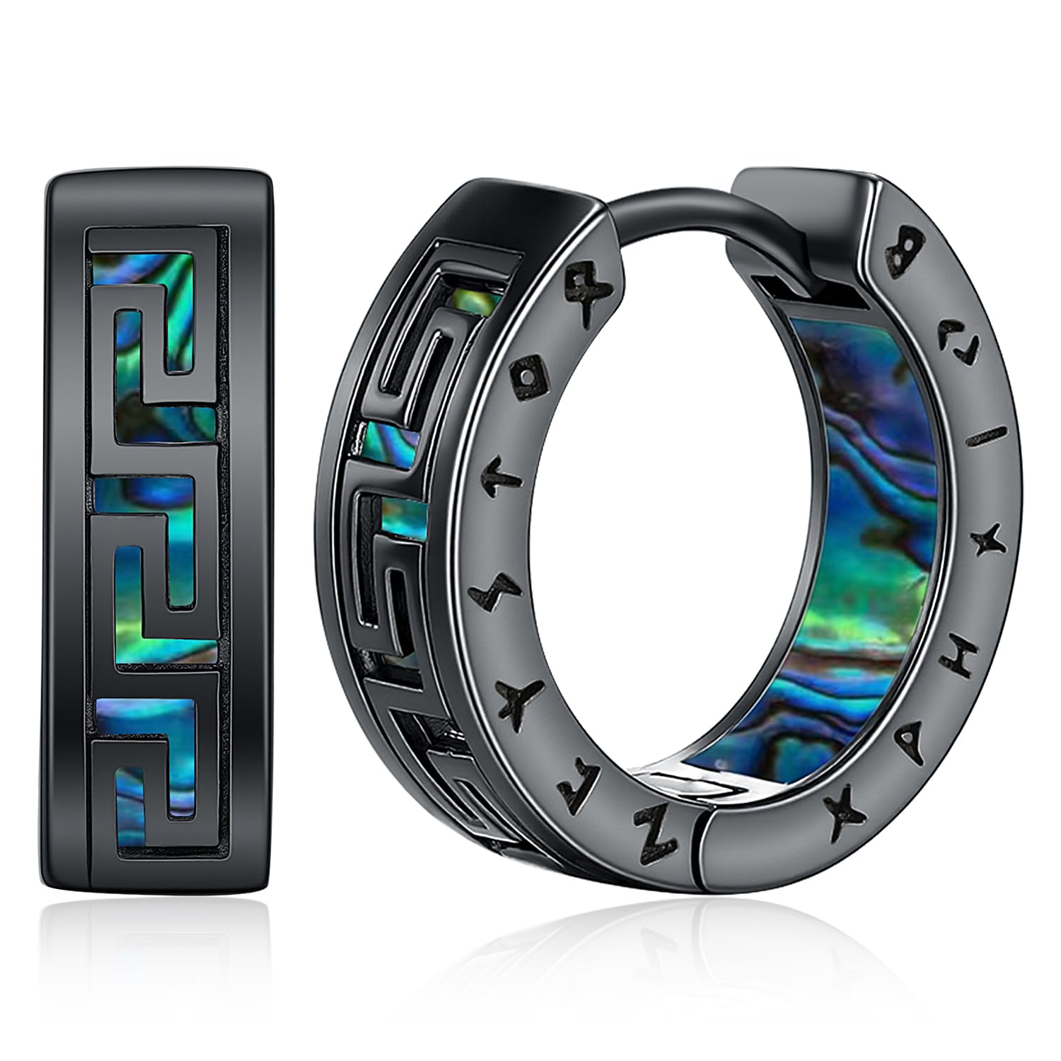 Ohrringe Herren Creolen Wikinger Männer Silber Keltisch Viking Ohrschmuck Nordische Schmuck für Damen