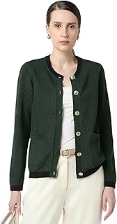 van heusen Women's Regular Fit Full Sleeve Button Cardigan-picture-20