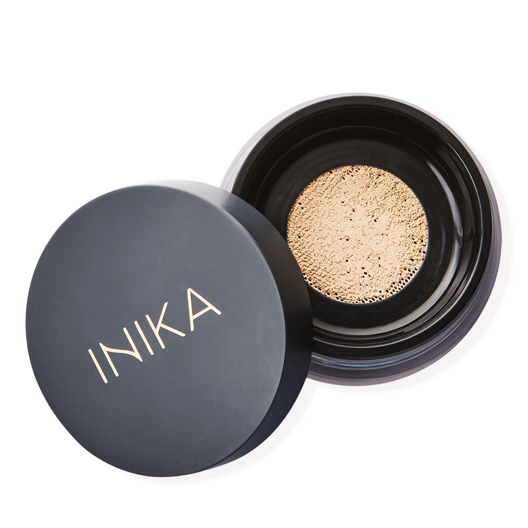 INIKA Organic Mineral Powder Foundation with SPF 25 - Vegan Makeup, Natural Looking, Buildable Coverage, Flawless Radiance & Glow, Blemish Coverage, Cruelty Free, Sustainable Packaging, Nurture, 8g
