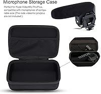 Vista 2 de Bolsa de micrófono para cámara, caja protectora de almacenamiento para Rode VideoMic Pro Plus, bolsa organizadora de micrófono de cámara