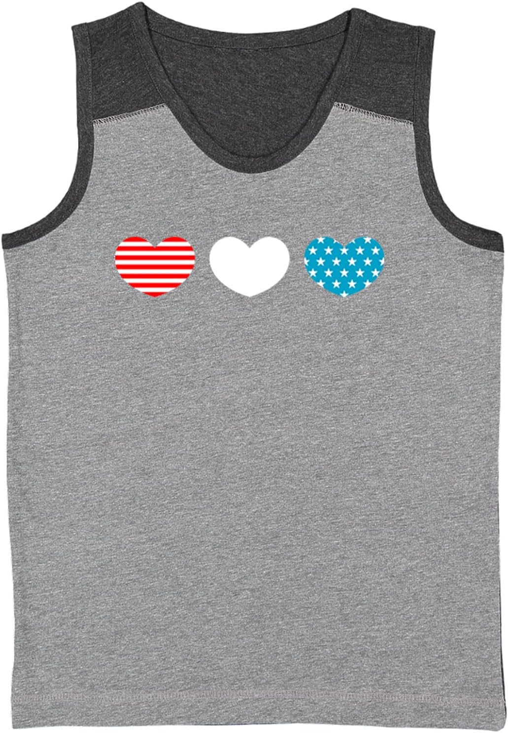 American Hearts - Stars and Stripes Youth Contrast Back Tank Top