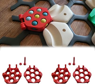 Marble Storage Box for GraviTrax Junior - Holds 7 Balls - Integrates into Track as Playable Component - 2 Pack