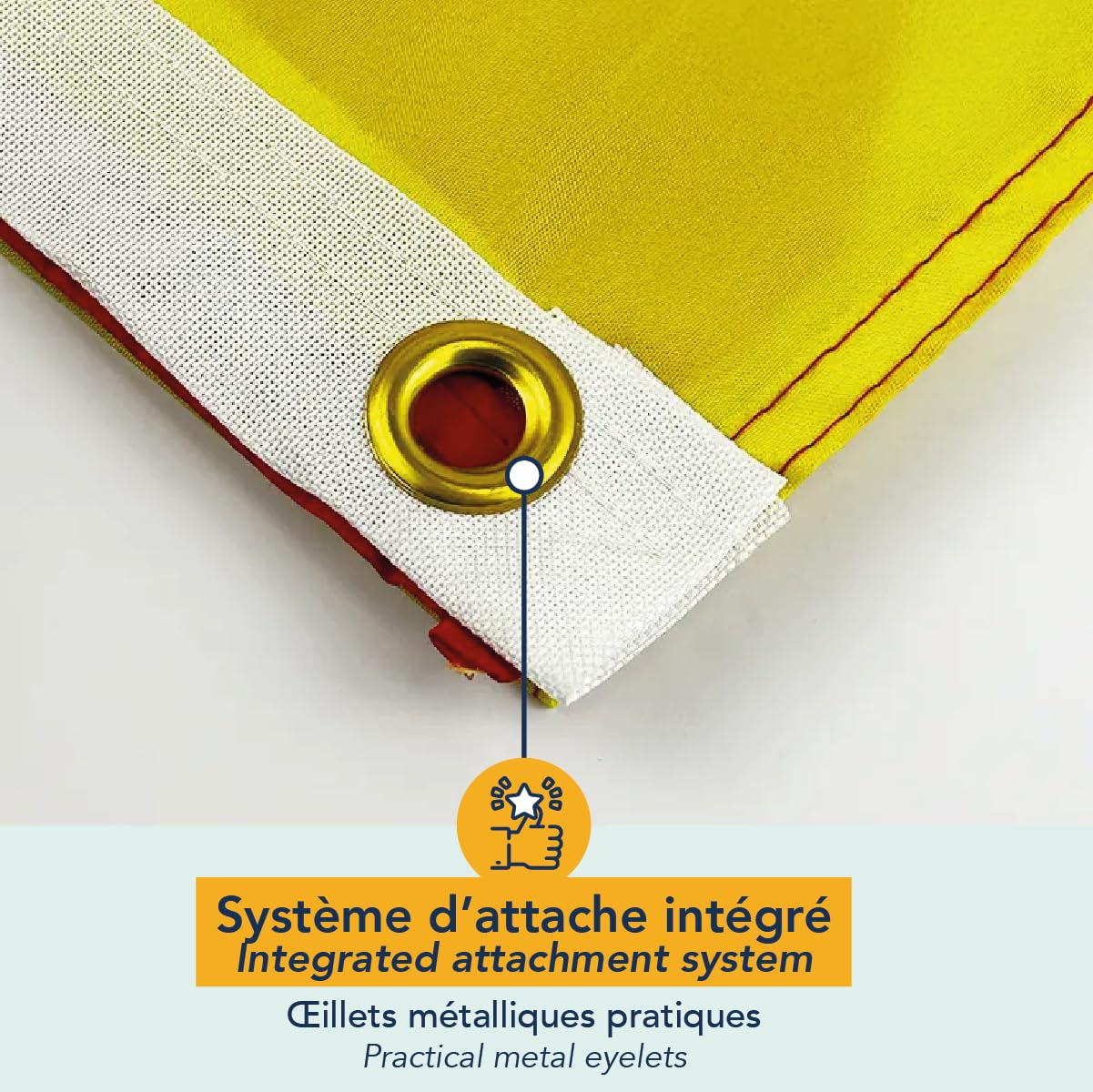Sizilianische Flagge Aus Segeltuch – Trinacria Flagge 115 G/m², Wasserfest, Mit Kordel Und Doppelter Naht, Für Innen & Außen