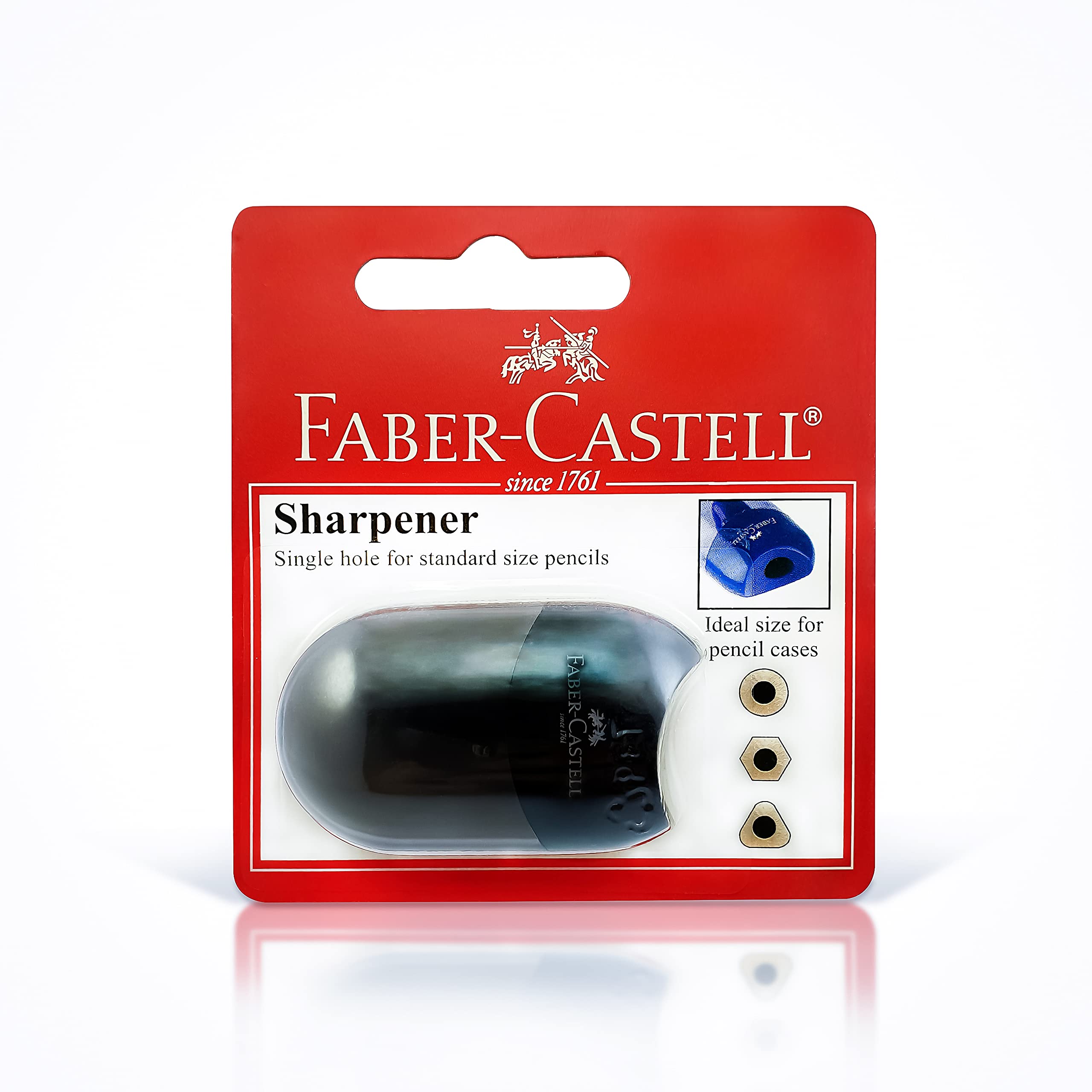Faber-Castell Mini Apple Sharpener Classic Single Hole,Assorted, Circlexpbag2020