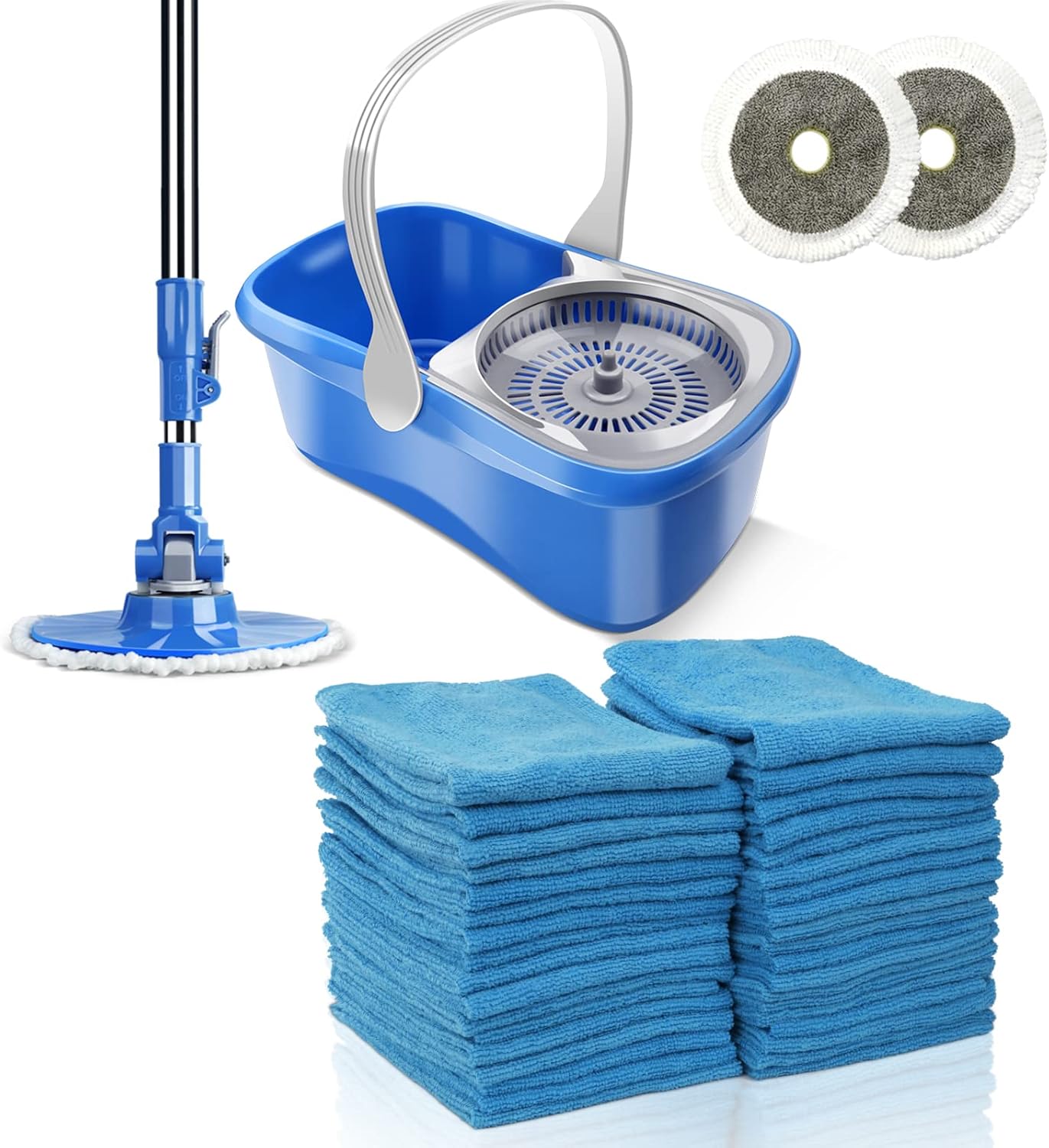 Masthome 1 Gallons Small Mop Bucket with Wringer Set