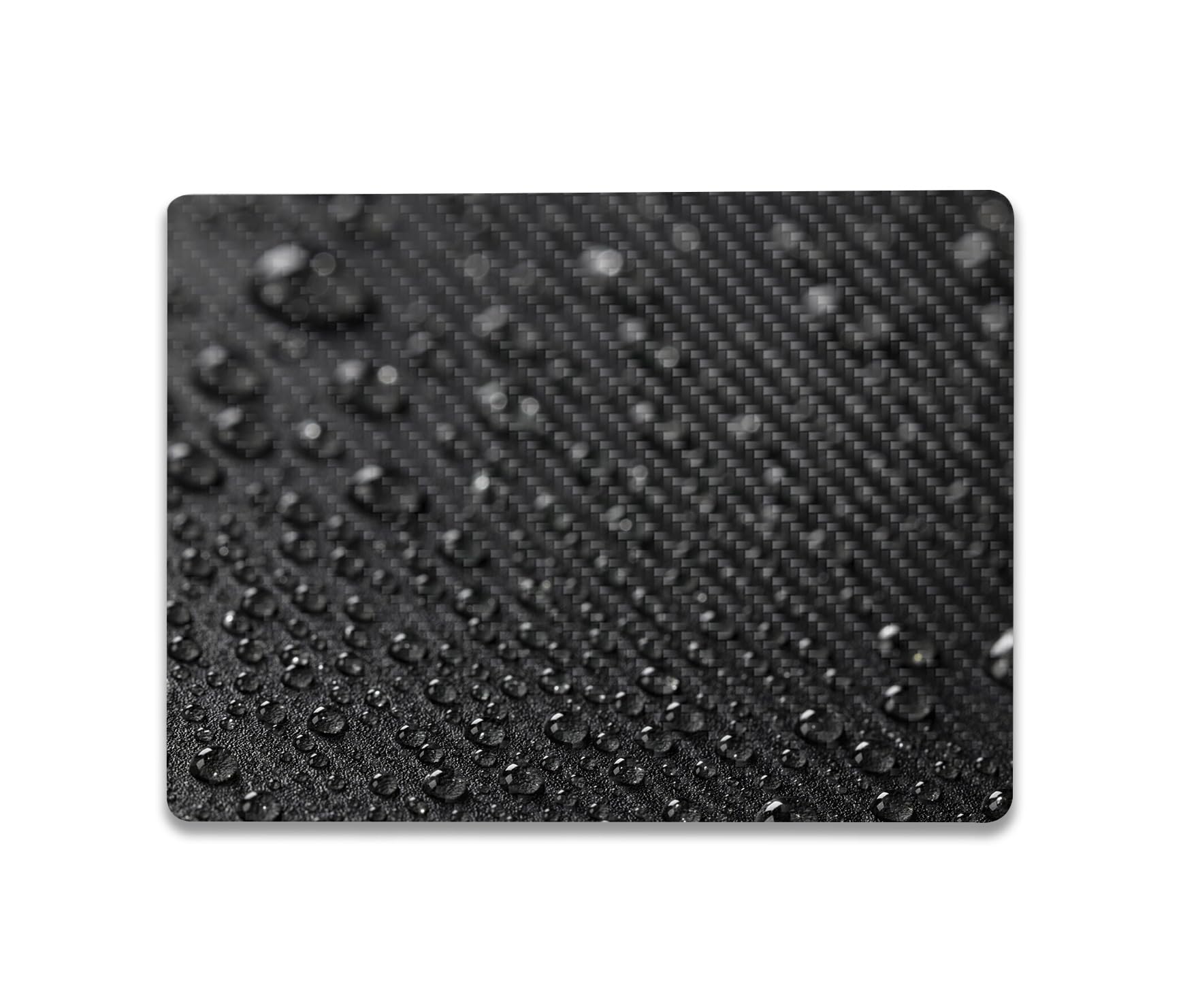 MightySkins Carbon Fiber Skin Compatible with Microsoft Surface Laptop Go 3 (2023) Full Wrap Kit - Dewdrop | Protective, Durable Textured Carbon Fiber Finish | Made in The USA