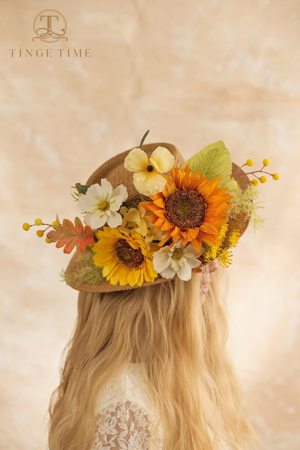 TINGE TIME 9 PCS Sunflowers Artificial Flowers, Mixed Fake Sunflowers w/Stem, Silk Sunflowers Bulk for Home DIY Wedding Bouquet Party Centerpiece Kitchen Decoration