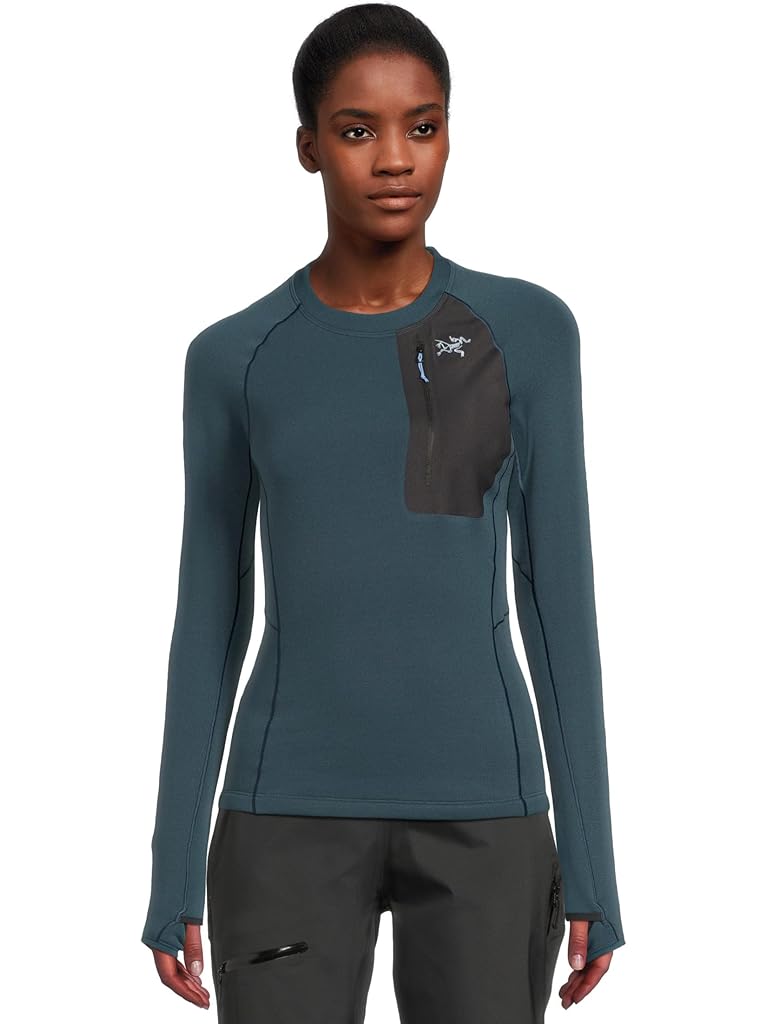 Blue Arc'teryx Kyanite Baselayer Crew