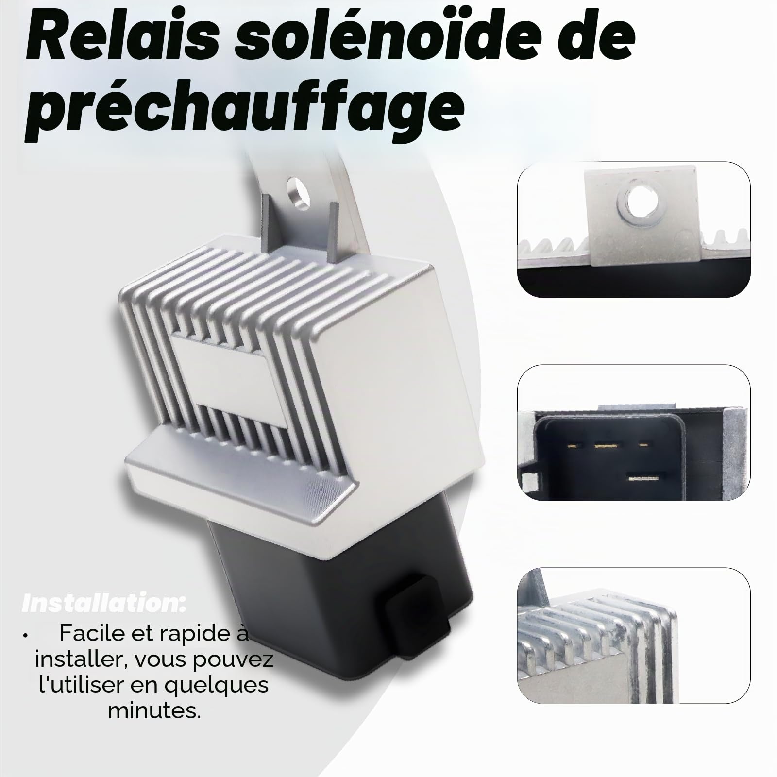 Relais de bougie de préchauffage 7 broches pour Interstar Qashqai Clio 2 3 Kangoo Espace Laguna Twingo Megane Scenic Trafic Master 2 Appareil de commande de bougie de préchauffage 7700115078
