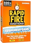 QUOKKA Conversation Cards Game - Kids Travel Version - Break the Ice Game for Kids and Families - Icebreaker Cards with 500+ Questions - Family Games for Children 8-12 - Family Games Night