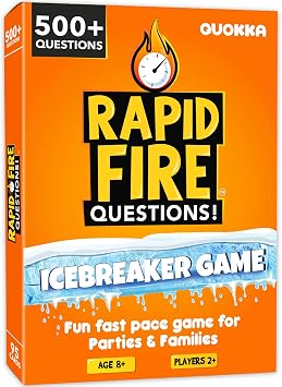 Quokka Icebreaker Cards with 500+ Questions - Adults Kids Family Conversation Cards Game - Break the Ice Family Game for Kids 8-12 - Perfect for Family or Adults Game Night I Travel Version | Break the Ice Cards for Kids and Adults with 500+ Questions - Perfect for Family or Adults Game Night - Travel Version