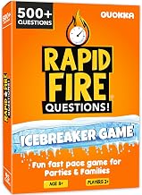 Icebreaker Cards with 500+ Questions - Family Conversation Cards Game | Break the Ice Family Game for Kids 8-12 and Adults - Perfect for Game Night - Travel Version