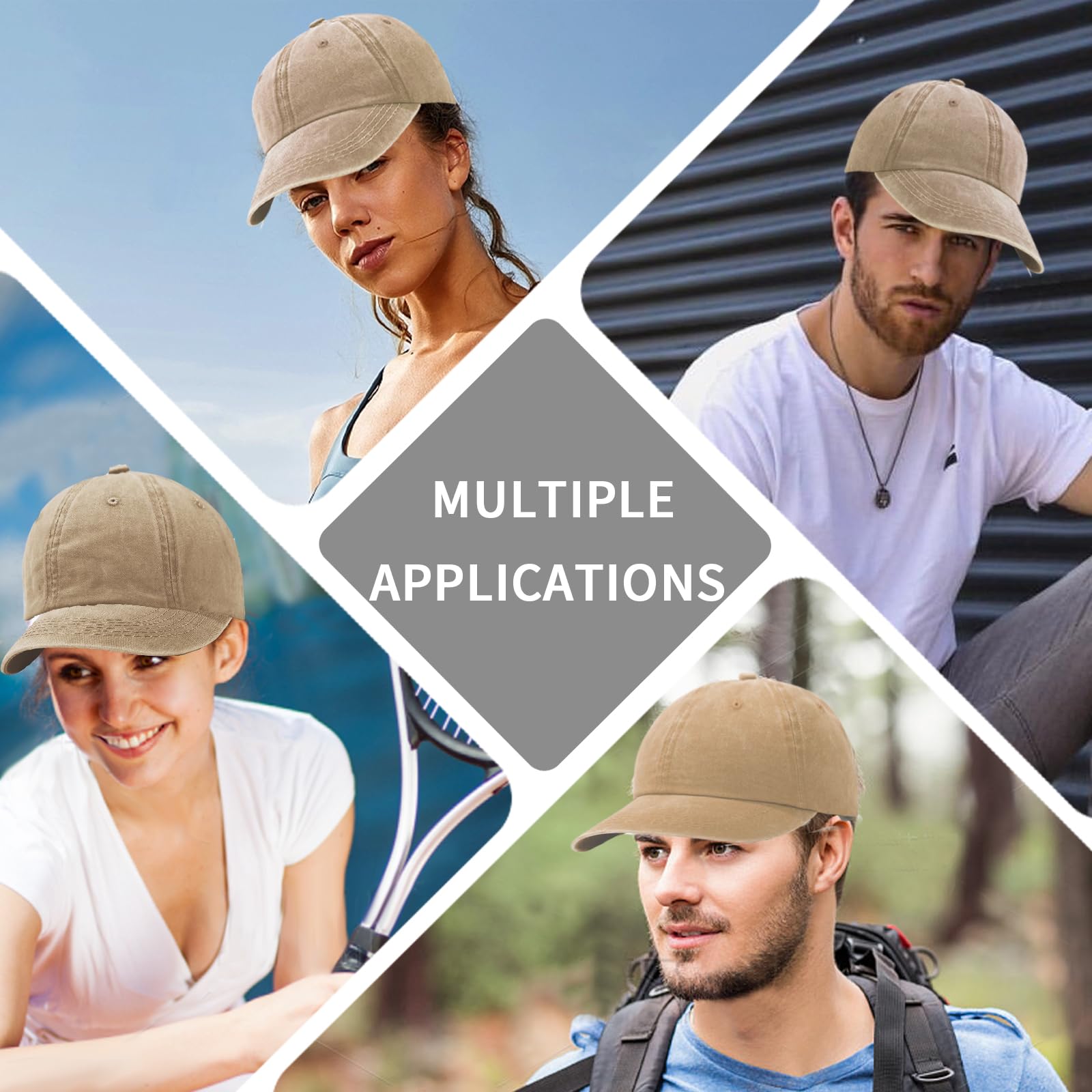 Gorra de Béisbol Unisex Ajustable Solar Ligera para Hombre Mujer Casual Running Tenis Golf