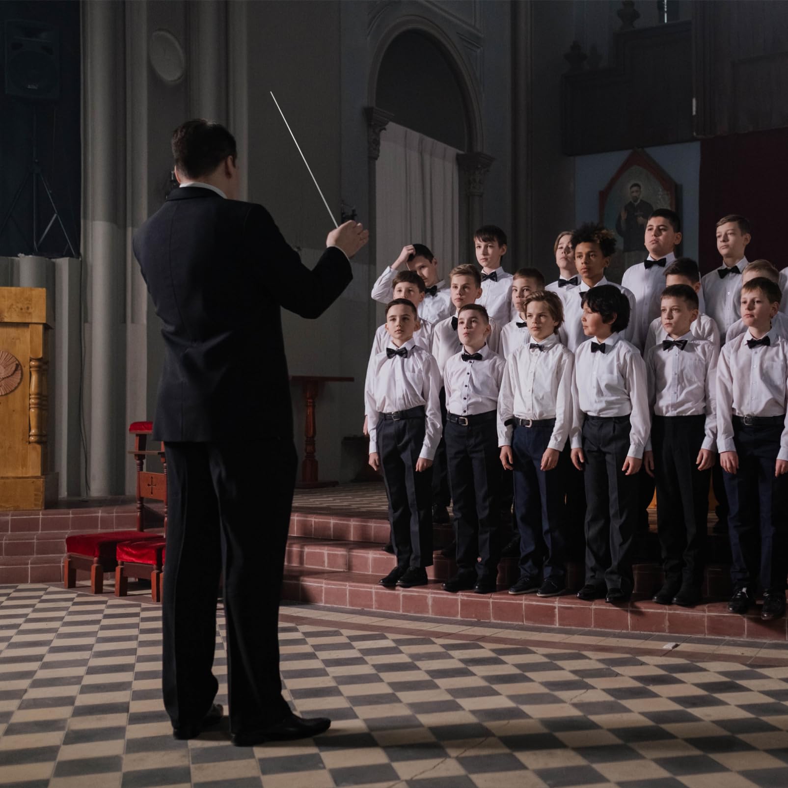 ifundom Music Concert Show for Performances Wooden Metal Construction for Conductors