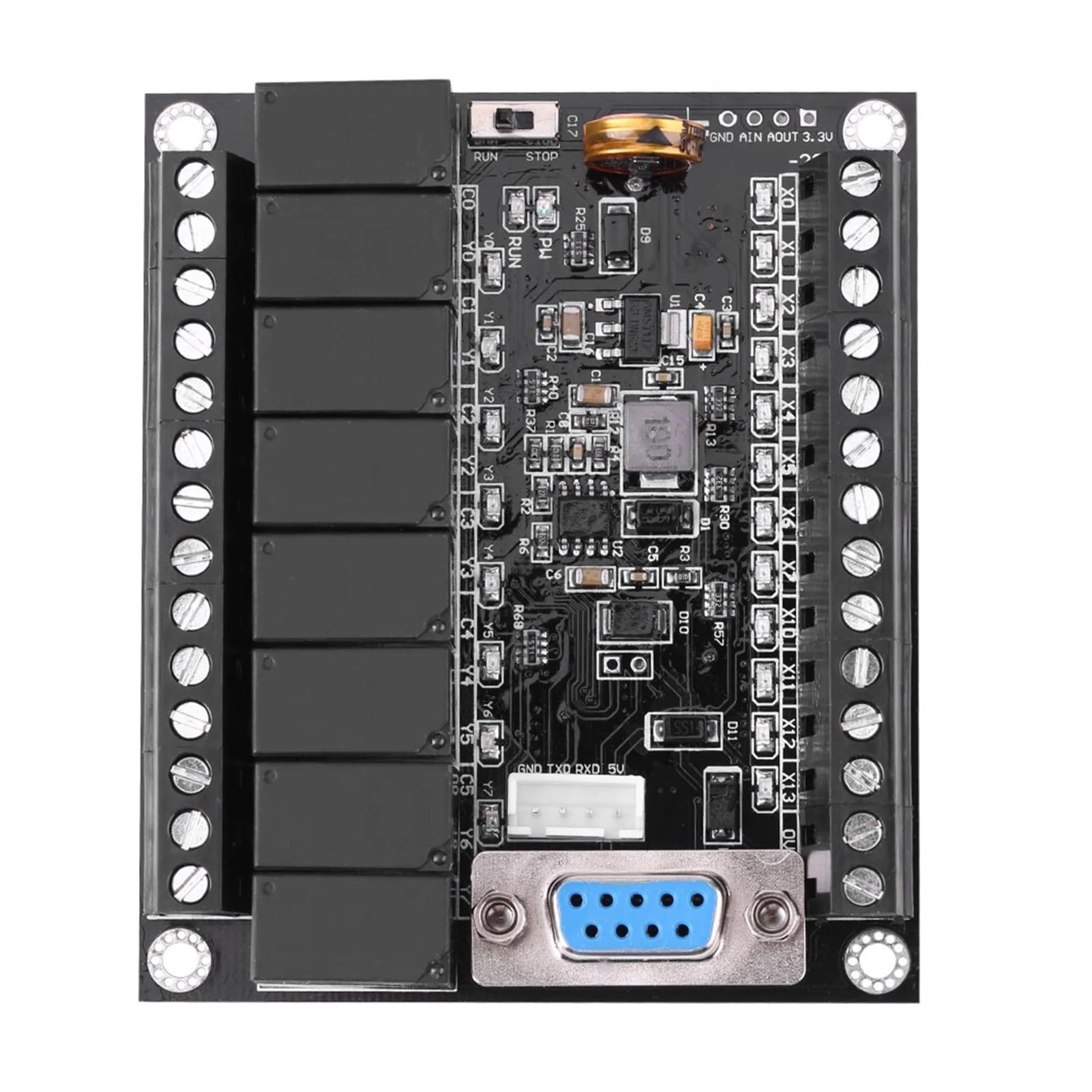 Programowalna płytka sterownika PLC DC 24 V regulator PLC FX1N-20MR przemysłowa tablica sterująca programowalny sterownik logiczny regulator PLC