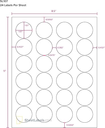 amazon com 1 2 3 round labels all purpose white laser or inkjet printing 600 labels office products