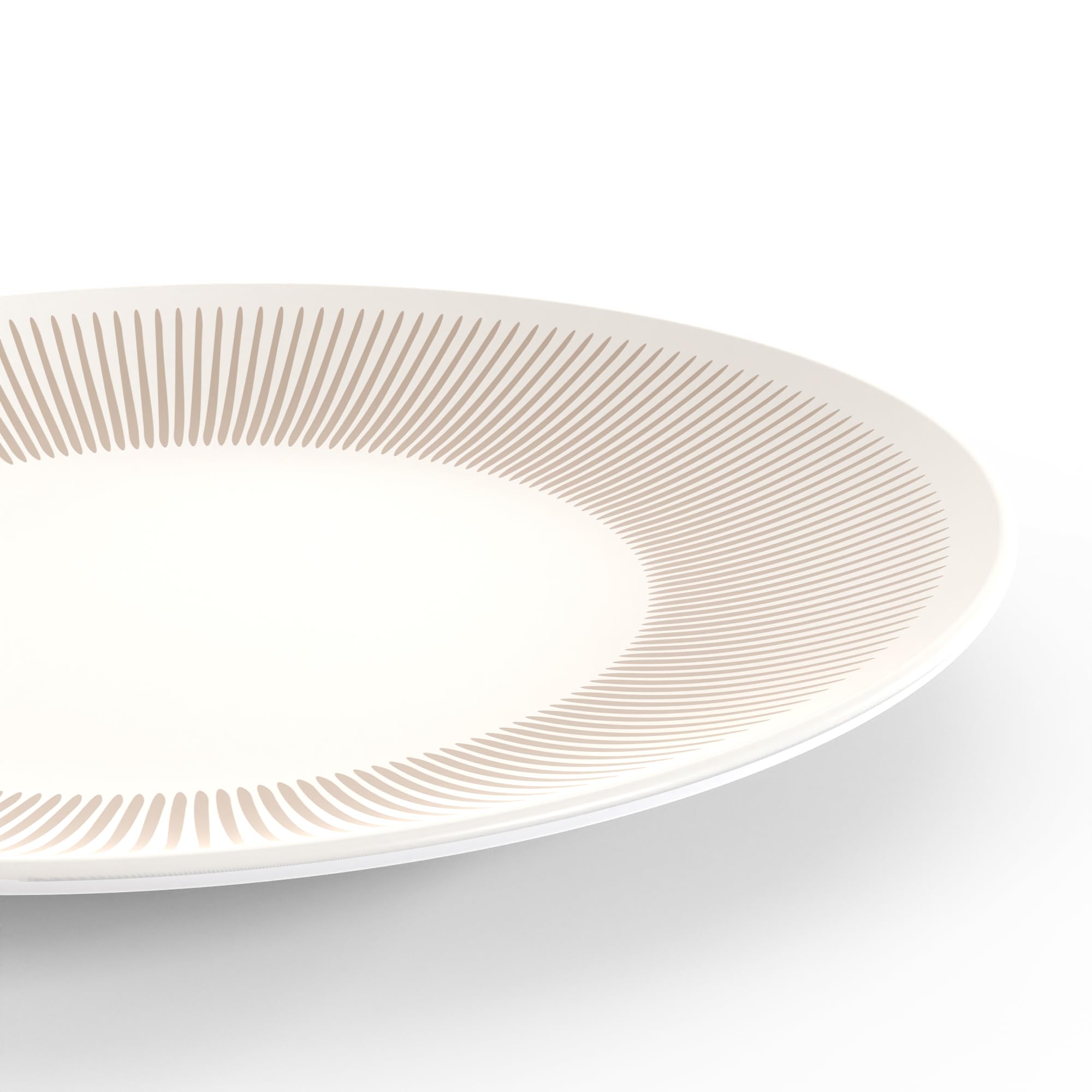 TERVIS TervisHome Melamine Salad Plates Set Of 4 Sandstone Collection Durable Stonewarelike Quality Dishwasher Safe Perfect For Indoor And Outdoor Use - View #8