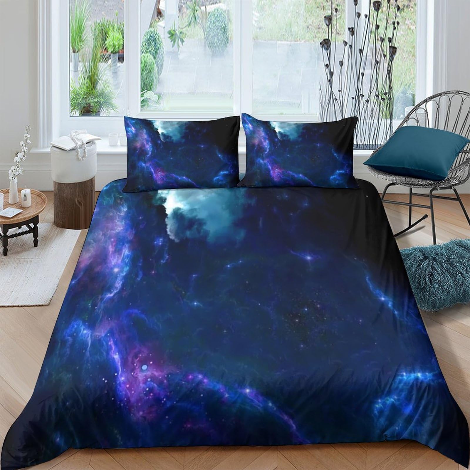 Linge de lit microfibre Cosmic Nebula de literie confortable King
