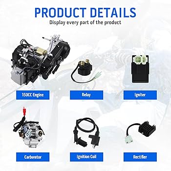 Amazon.com: H-YEEU 150CC 4-Stroke GY6 Short Case Single