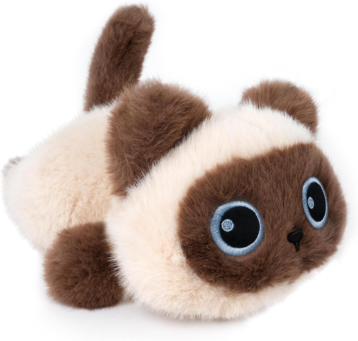 YOUBLEK 1.9lbs Weighted Stuffed Animals Siamese Cat - Siamese Cat Plush Toy, Cute cat Stuffed Animal Cuddle Plushies Gift for Kids & Adults