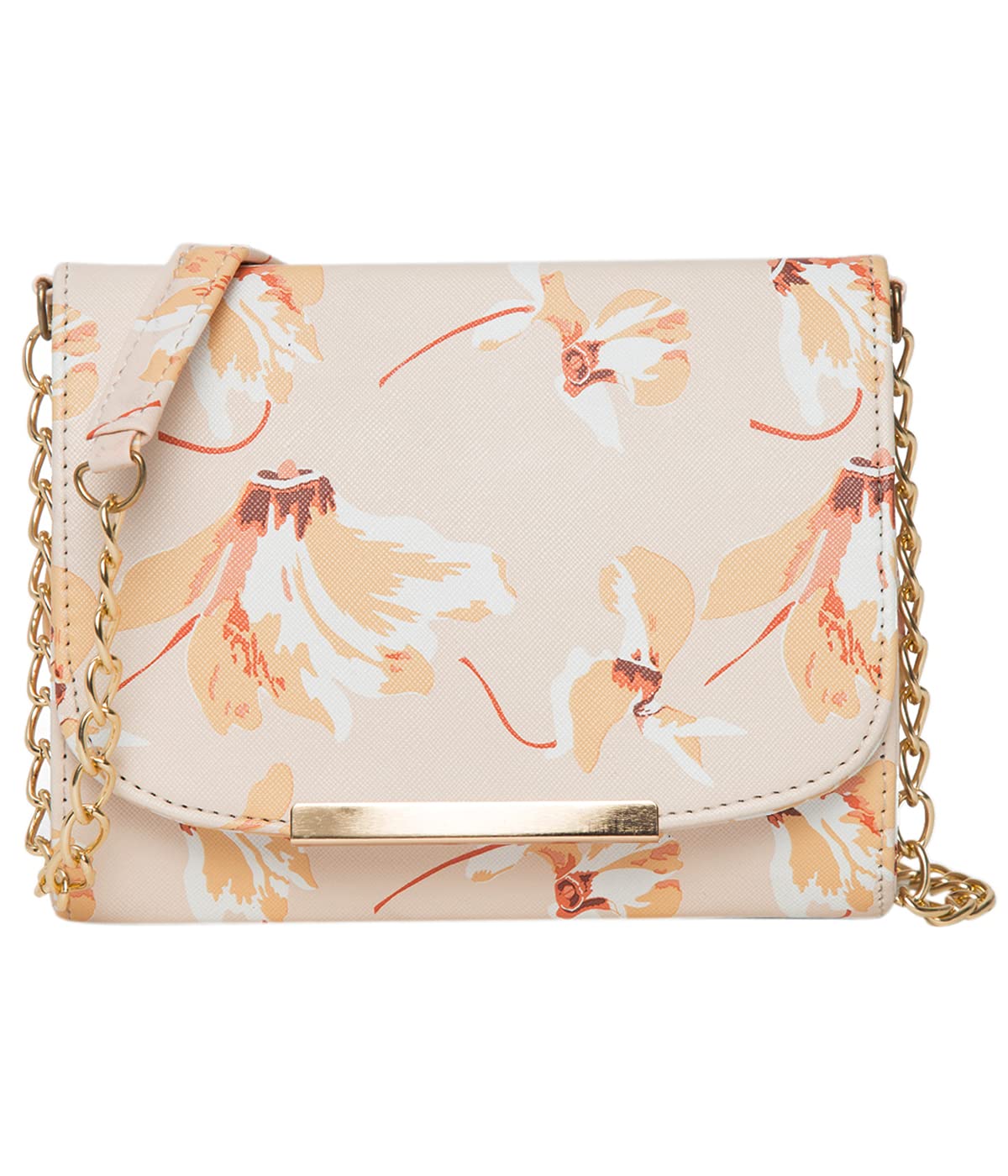ADISA Women Girls Floral Print Sling Bag (SL5072-CRE_Cream) (B09B56BCXR) Amazon Price History, Amazon Price Tracker