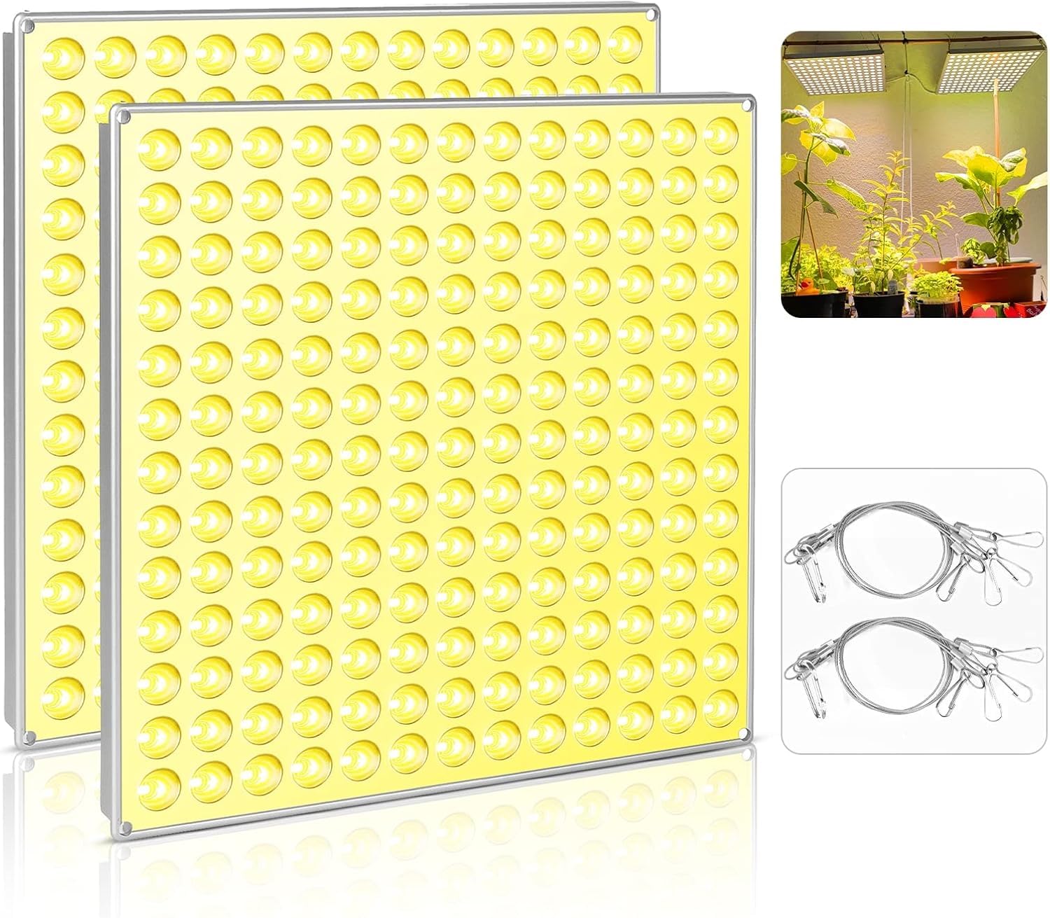 LED Pflanzenlampe 2 Stück Pflanzenlicht mit Rot Blau Licht 4