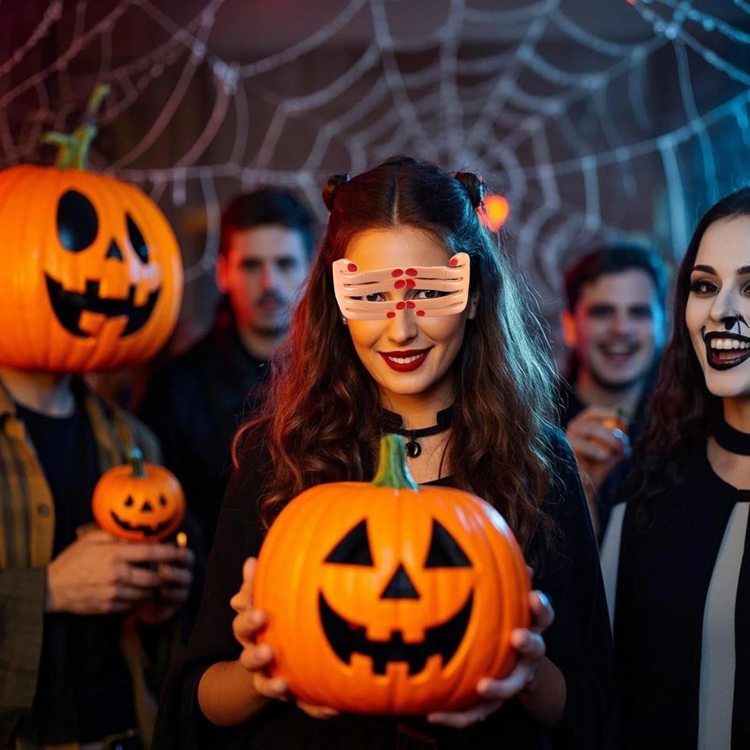 2 Pcs Funny Glasses Unique Fingers Party Eyeglasses Novelty Glasses for Holiday Decoration, Men Women - Image 6