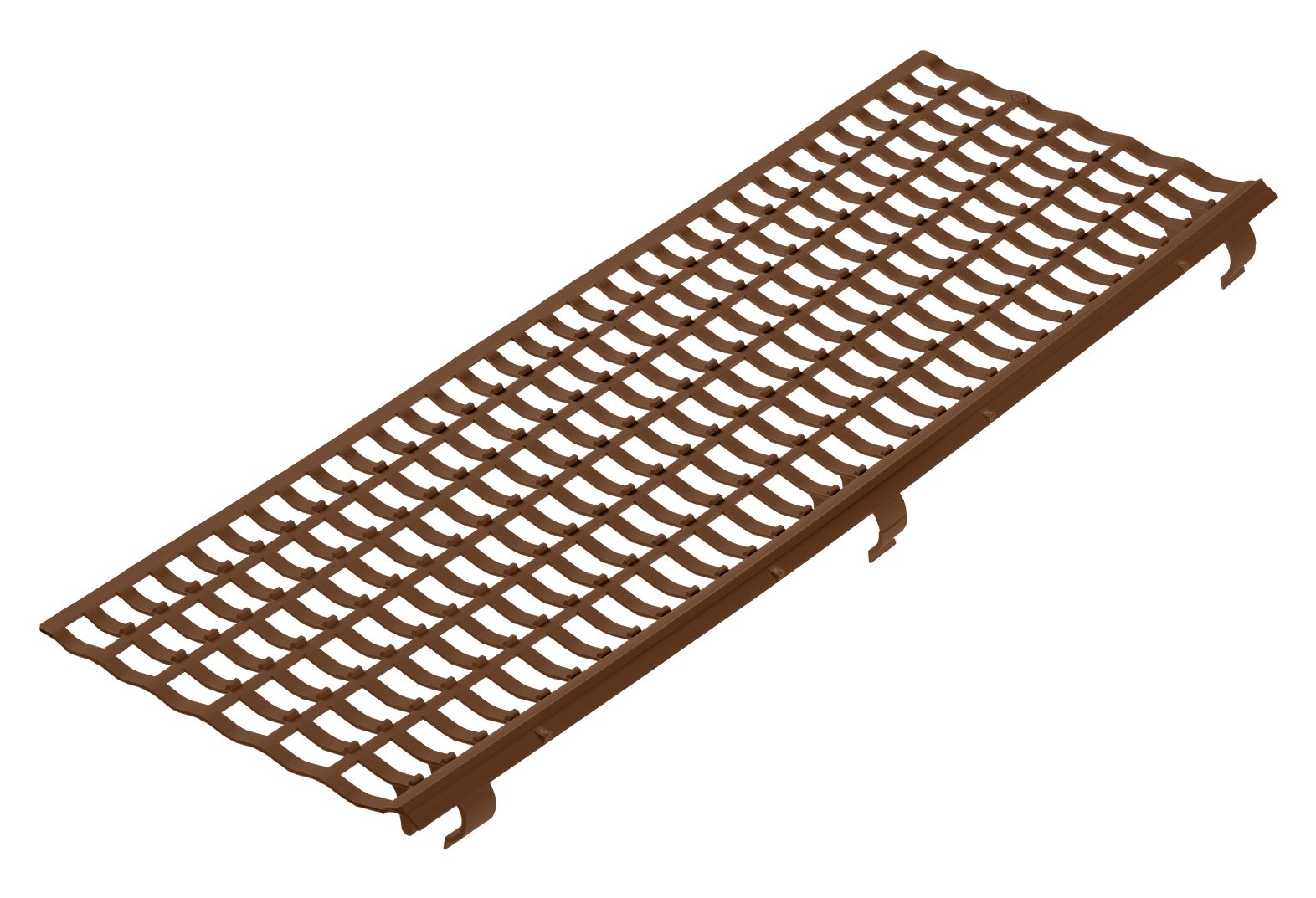 INEFA Laubfangstreifen, Dachrinnenschutz, NW 100/125/150, Braun 100 cm | 30 Stück