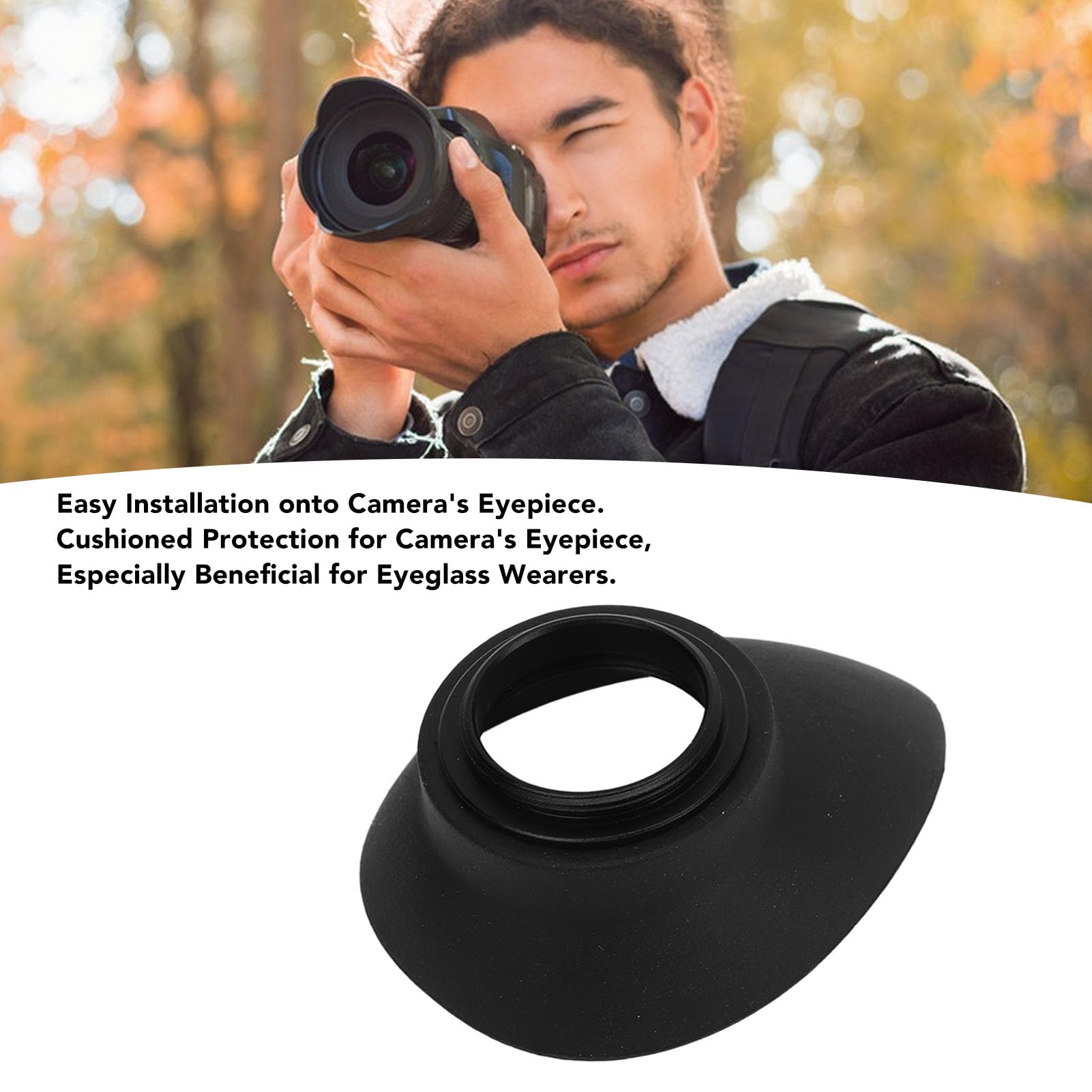 Camera Eyepiece, Camera Eye Cup 22mm Eyepiece Viewfinder Eyeshade for D700 D800 F5 D3S F6 D4 D3X D2X D2H Rubber Camera Parts