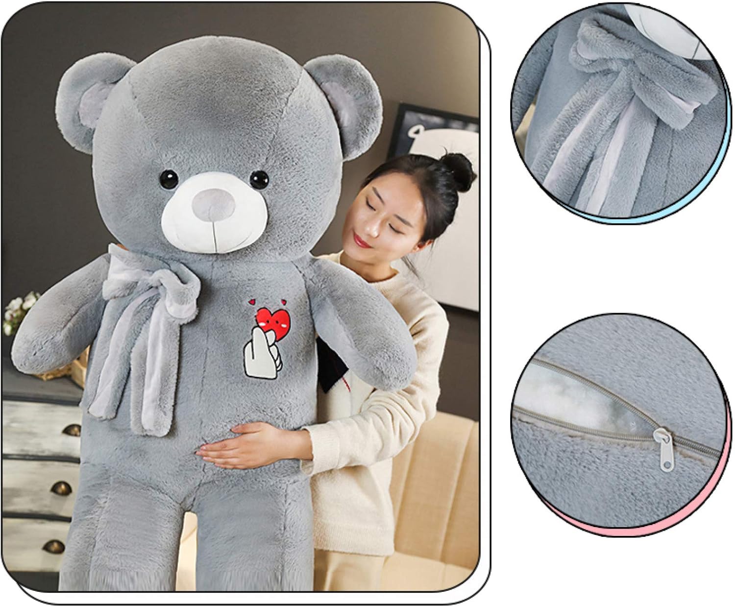 ぬいぐるみ 特大 熊/テディベア 動物 可愛い 熊ぬいぐるみ/縫い包み/クマ抱き枕/お祝い/ふわふわぬいぐるみ 柔らかい 横向き寝