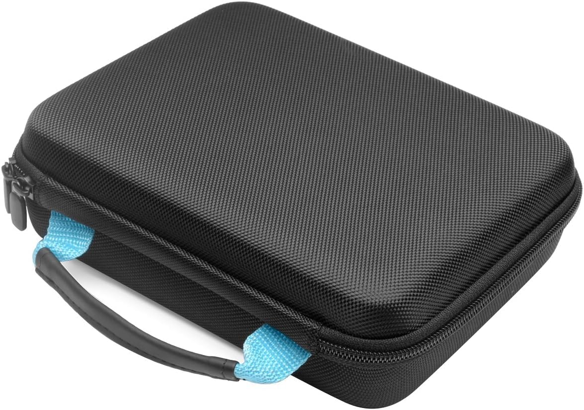 CaseSack Compact Travel and Protection Case for DJI Spark Mini Quadcopter Drone, Slots for extra batteries and propellers, Mesh Pocket for USB Cable and other accessories (Black)