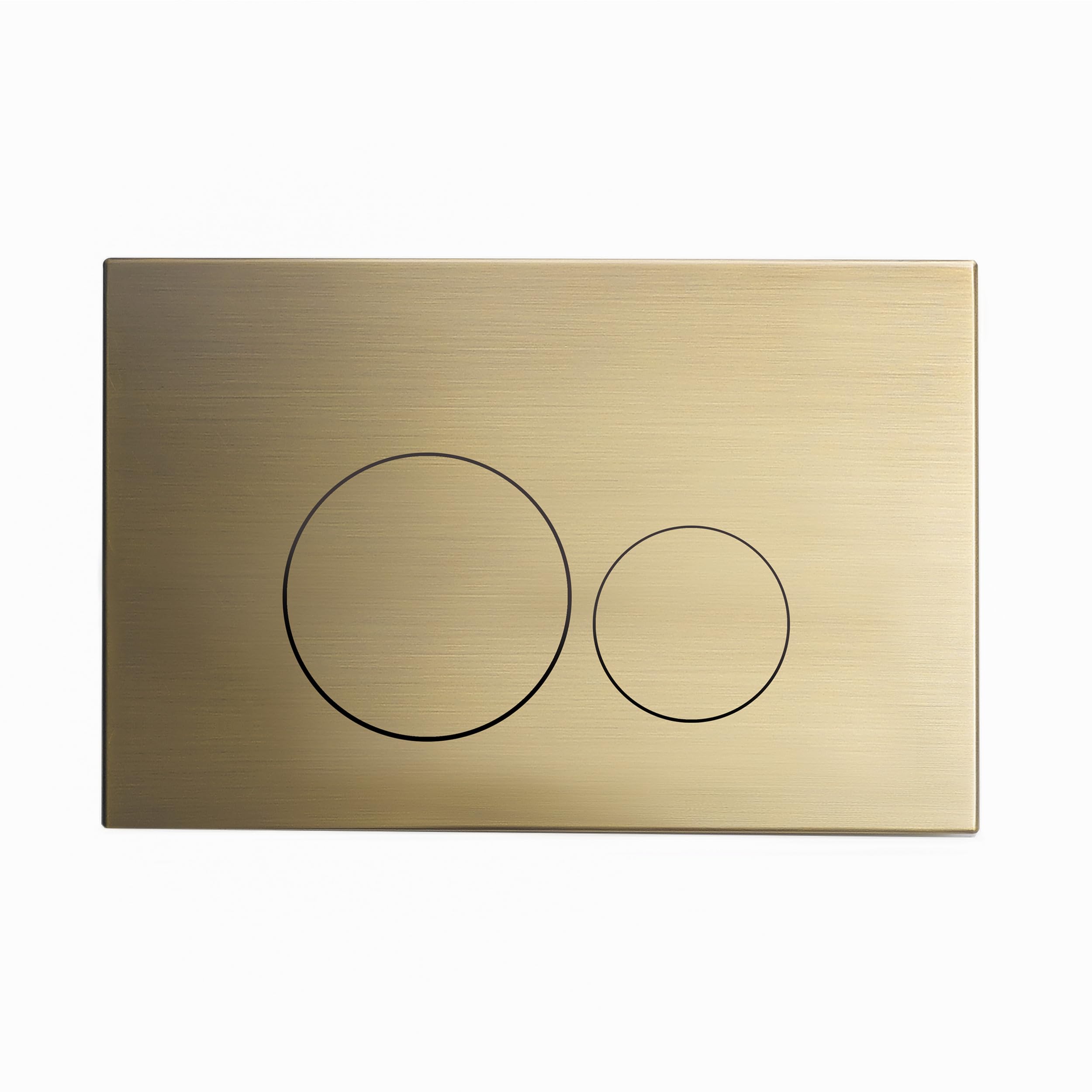 Wall Mount Actuator Flush Push Button Plate in Brushed Brass (SM-WC001Z)