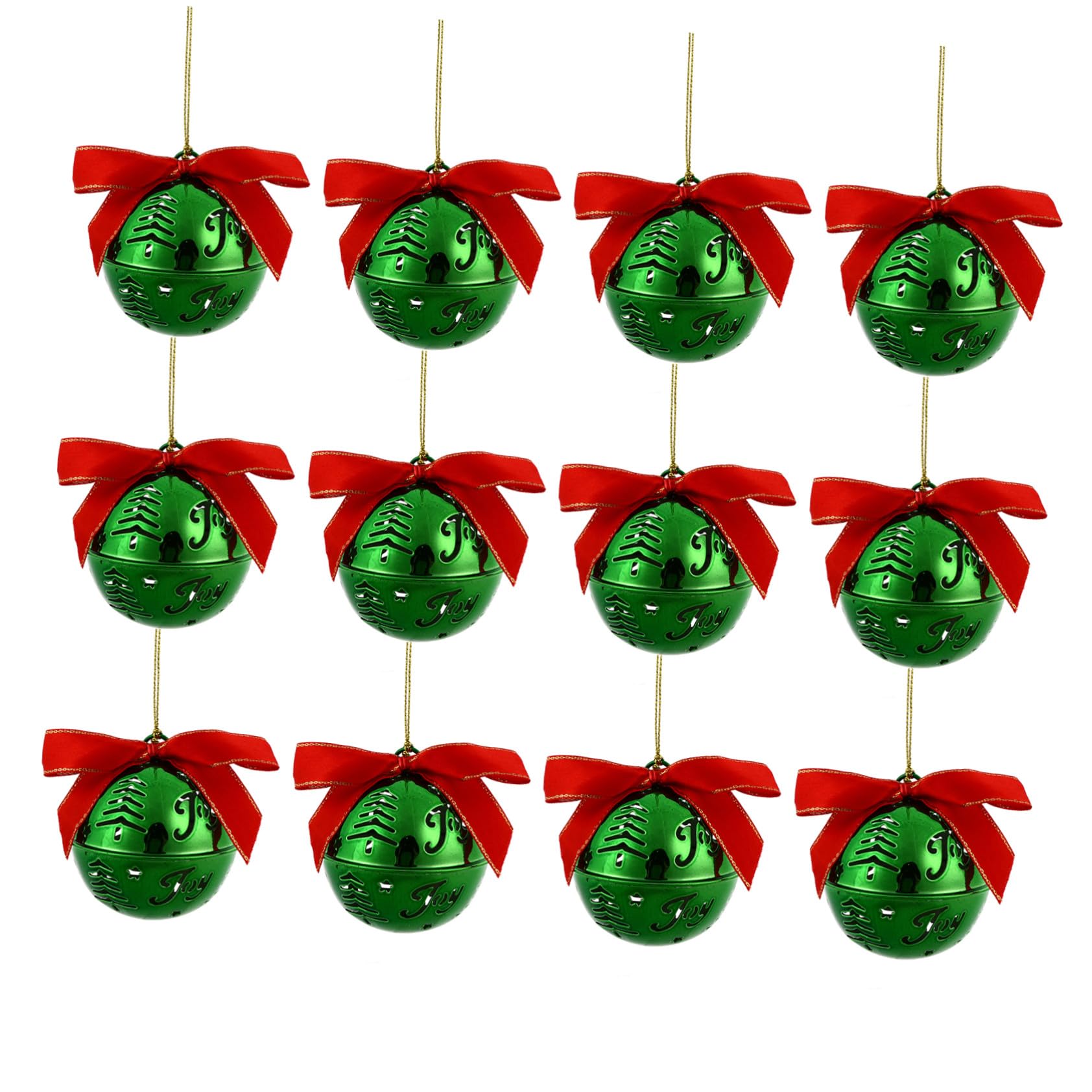 12pezzi Campane Natalizie Pendenti Decorazione Albero Di Natale Ornamento Da Appendere Decorazione Da Appendere Per Casa Campane Natalizie Pendenti